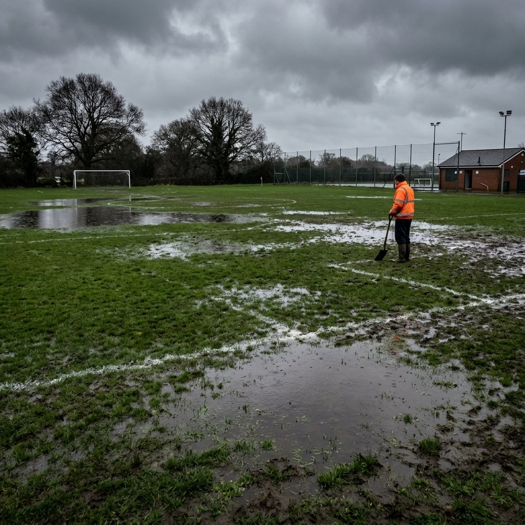 Waterlogged ground